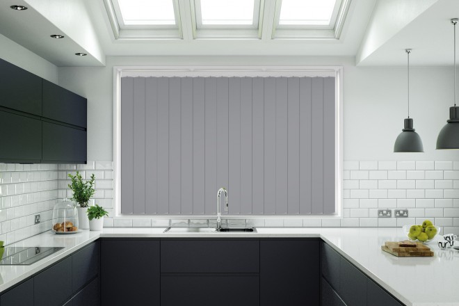 Grey Rigid PVC Blinds