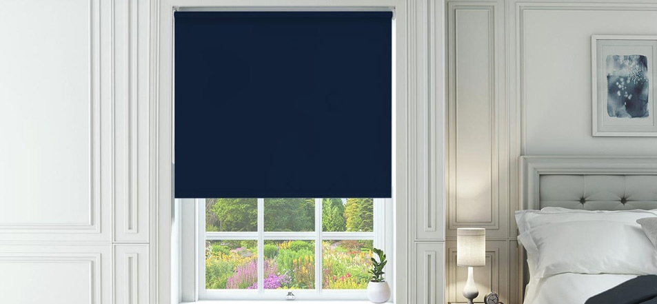 Primo Blue Roller Blind