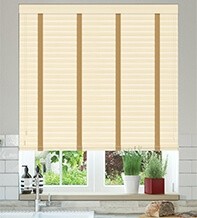 Charisma Cream Fine Grain - Faux Wood Blind Camel Tape
