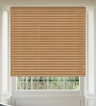 Morgan 50 Golden Oak – 50mm Slat Wooden Blind