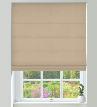 Assisi Biscuit – Luxury Plain Weave Roman Blind