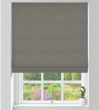 Assisi Light Grey - Luxury Plain Weave Roman Blind