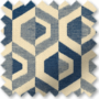 Bina Navy - Geometric Pattern Curtains