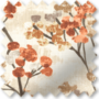 Blossom Burnt Orange - Floral Pattern Roman Blind