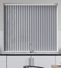 Cello Grey Matt Finish - Rigid PVC Vertical Blind