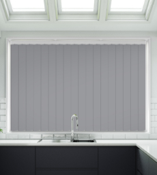 Cello Grey Matt Finish - Rigid PVC Vertical Blind