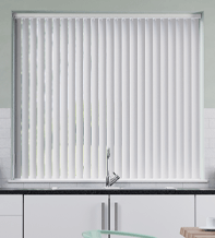 Cello White Matt Finish - Rigid PVC Vertical Blind