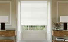 Charisma White Faux Wood Blind