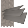 Charisma Dark Grey Fine Grain - Faux Wood Blind Truffle Tape