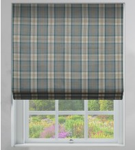 Ecosse Duck Egg - Tartan Roman Blind