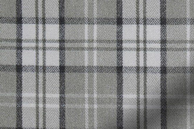 Ecosse Tartan Roman Blind in Grey | 50% Off | Unbeatable Blinds