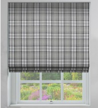 Ecosse Grey - Tartan Roman Blind