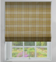 Ecosse Mustard - Tartan Roman Blind