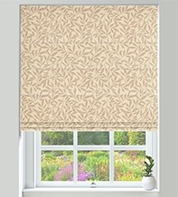 Fern Soft Pink – Floral Pattern Roman Blind