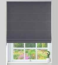 Firenze Dark Grey – Velour Roman Blind