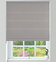 Firenze Light Grey – Velour Roman Blind