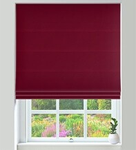 Firenze Ruby - Velour Roman Blind