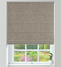 Hastings Linen – Designer Basketweave Roman Blind