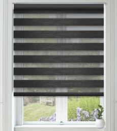 Horizon Dark Grey – Day and Night Blind with Extra Fine Voile