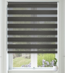 Horizon Slate Grey – Day and Night Blind with Extra Fine Voile