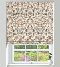 Joy Stone – Floral Pattern Roman Blind