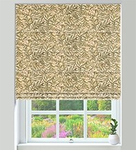 KeyWest Biscuit – Floral Vine Pattern Roman Blind