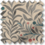 KeyWest Charcoal - Floral Vine Pattern Roman Blind