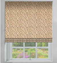 LaFleur Terracotta - Floral Pattern Roman Blind