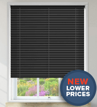 Millennium Black Perforated - 35mm Aluminium Venetian Blinds