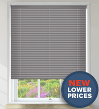 Millennium Grey Perforated – 35mm Aluminium Venetian Blinds