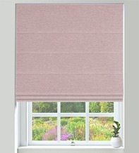 Monti Rose – Luxury Chenille Roman Blind