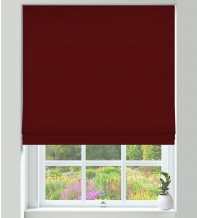 Monti Rosso Red – Luxury Chenille Roman Blind