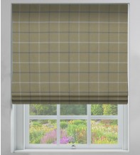 Plaid Beige – Check Roman Blind