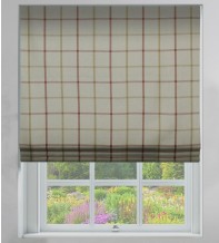 Plaid Cream – Check Roman Blind