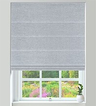 Ravenna Silver - Textured Roman Blind