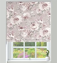 Spring Blush – Floral Pattern Roman Blind