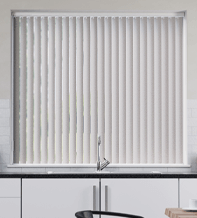 Tuka Beige Satin Finish - Rigid PVC Vertical Blind