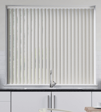 Tuka Ivory Satin Finish - Rigid PVC Vertical Blind