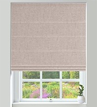 Verona Blush - Luxury Soft Sheen Roman Blind