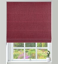 Verona Claret - Luxury Soft Sheen Roman Blind