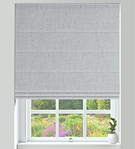 Verona Sky – Luxury Soft Sheen Roman Blind