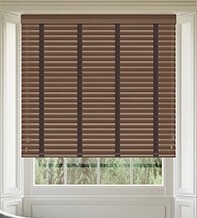 Maine Novo II Dark Oak - Wooden Venetian Blind Husk Tape