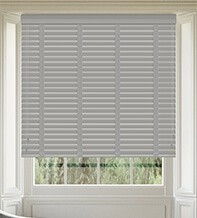 Maine Novo II Mid Grey – Wooden Venetian Blind Shadow Tape