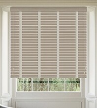 Morgan 50 Antique Oak - 50mm Slat Wooden Blind Pebble Tape