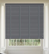 Morgan Dark Grey - Wooden Blind Slate Tape