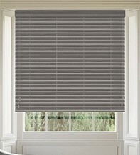 Morgan 50 Ebony Oak - 50mm Slat Wooden Blind