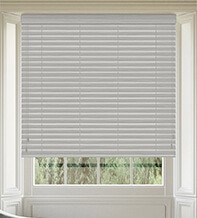 Morgan 50 Grey Oak – 50mm Slat Wooden Blind Oak Wood Finish