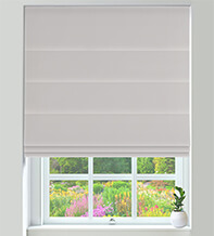 Firenze Ash - Velour Roman Blind