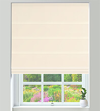 Firenze Ivory – Velour Roman Blind