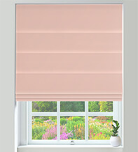 Firenze Powder Pink - Velour Roman Blind